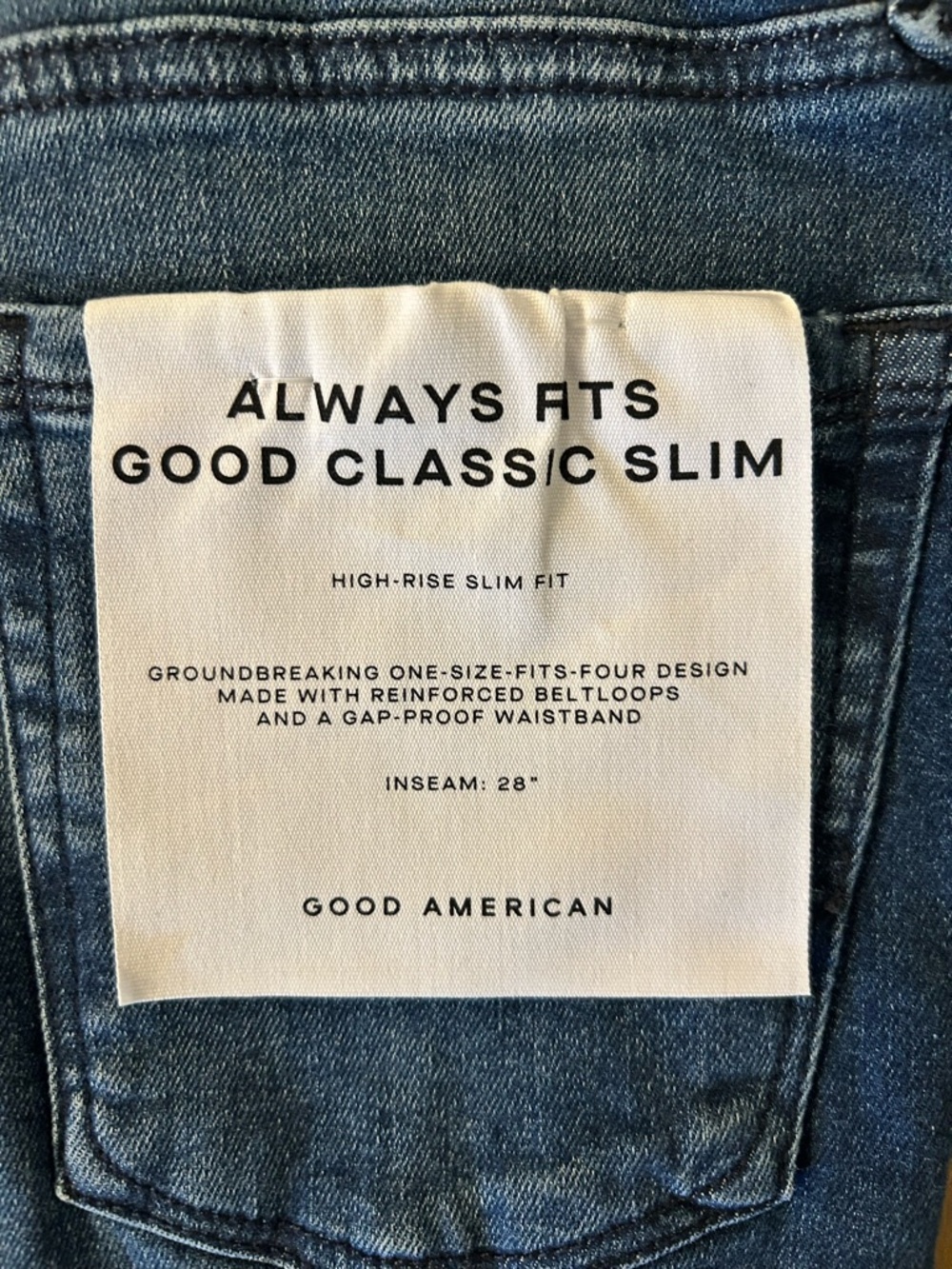 Good American Always fits good Classic slim. 00-4. NWT. - Picture 3 of 6